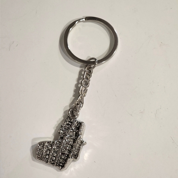 VTG Keychain Keyring Key FOB Roma Rome Italy Coliseum - Picture 1 of 5